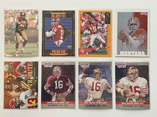 JOE MONTANA Lot of 8 Cards Upper Deck Promo P19 Pinnacle 193 49ers HOF Football