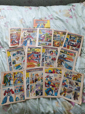 Transformers G1 UK Marvel Comics ohne Cover Restposten X 12