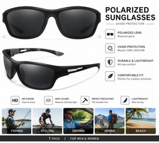 Men's Polarized Sunglasses UV400 Fishing Driving Cycling Hiking TAC Lens