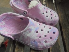 New Crocs Classic Marbled Clog Men's 5 Women's 7 Hydrangea/Multi