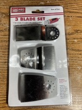 Chicago Electric Power Tools 3 blade Set Item 67261 Angled Cutter & 2 Scrapers
