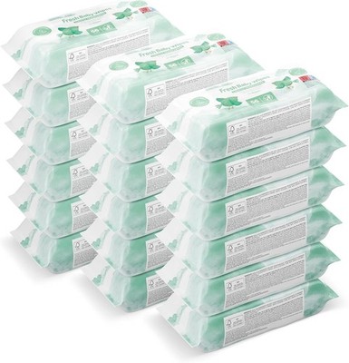 Frische Babytücher, milde Reinigungstücher, 18er-Pack, 1008 Tücher wie Mama Bear