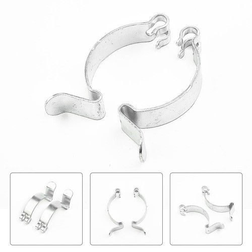 2Pc Clip Silver Spring 2 Pieces Air Filter Box Car Clamp For Toyota Housing New - Picture 15 of 22