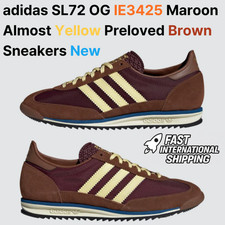 adidas SL72 OG IE3425 Maroon Almost Yellow Preloved Brown Sneakers New with Box