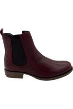 Miz Mooz Leather Wide Width Chelsea Boots Bordeaux