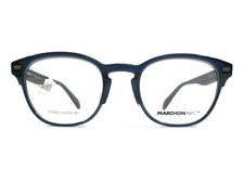 Marchon NYC Eyeglasses Frames M-3802 412 Navy Blue Round Full Rim 49-20-145