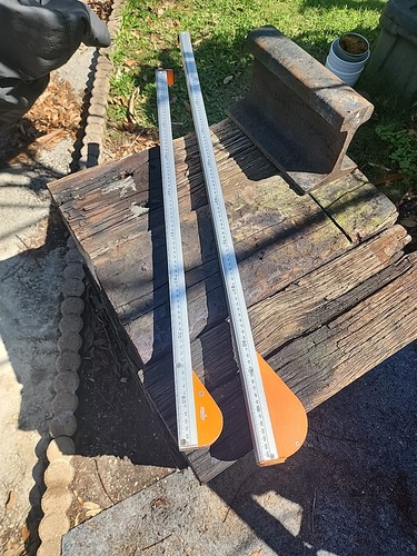 (2)FIMEX Telescopic Aluminum Measuring device 35" to 135" and 42"to197