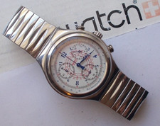 BEAUTIFUL   IRONY  CHRONO  SWATCH  WATCH    WOW   RARE    L@@K & READ