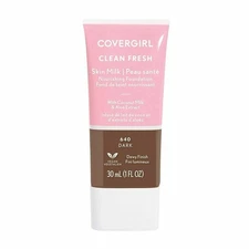 Covergirl Clean Fresh Skin Milk Nourishing Foundation Vegan, 640 Dark, 1 fl oz