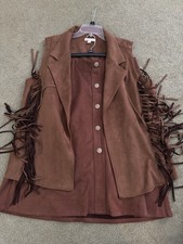 Suede Western Skirt And Vest, Warm