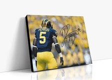 Michigan Autograph Canvas - Jabrill Peppers - Wolverine Versatility