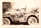 Vtg Original Photo Man in Military Jeep WWII Era Uniform US Army Hawaii