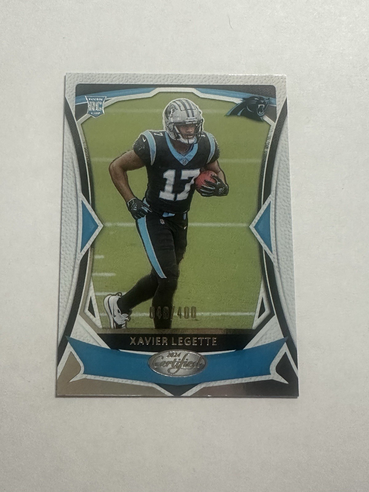 2024 Panini Certified - Rookies Xavier Legette #123 /400 (RC) Caroline Panthers