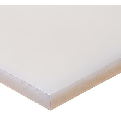 White Polypropylene Rectangle Stock 48'' L X 2'' W X 1/2'' Thick, Bulk-Ps-Pp-151