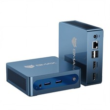 Mini PC Intel Celeron J3355 6GB RAM 128GB eMMC 4K Dual Display WiFi BT5.0 Blue