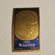 1965 TOPPS EMBOSSED BASEBALL #31 LEON WAGNER EX. + CLEAN CLEVELAND INDIANS 