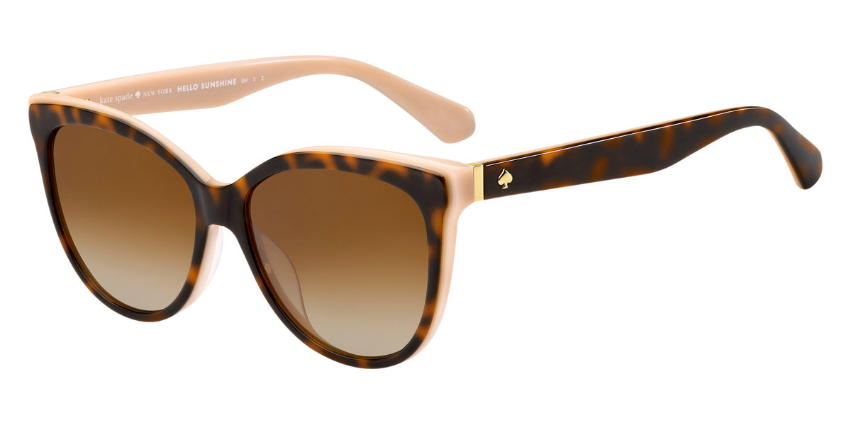 Kate Spade Daesha Havana on Baby Pink Cat Eye Sunglasses Frame w/ Case 56-16-140 Kate Spade Daesha/S Polarized Cat-Eye Sunglasses, 56mm  main image 2