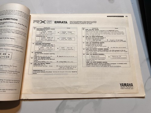 YAMAHA RX5 Digital Rhythm Programmer Drum Machine, waveform Cartridge and cover. - Picture 11 of 18