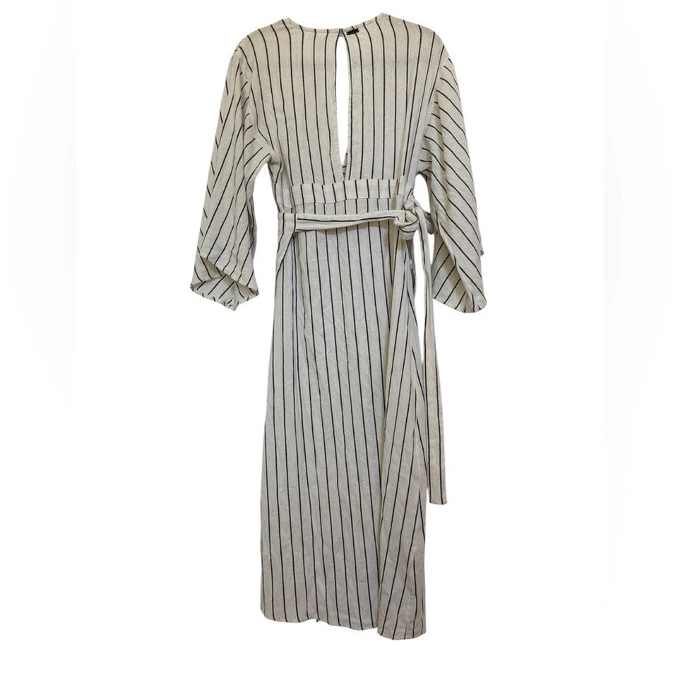 Vestido midi envolvente Billabong para mujer talla M boho playero Lagenlook manga campana kimono Foto 3 de 4