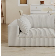 Cloud Sofa,Corduroy Fabric,Deep Seat Couches,Double-layer design,DJYC