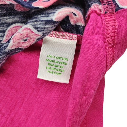 Canotta Lilly Pulitzer donna piccola baci rossetto rosa caldo blu navy grafica - Foto 13 di 13