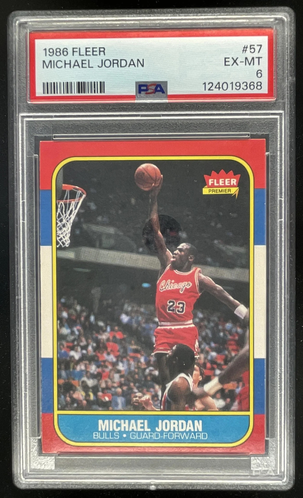1986-87 Fleer #57 Michael Jordan RC PSA 6
