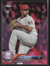 2018 Topps Chrome #9 Victor Arano Pink Refractor