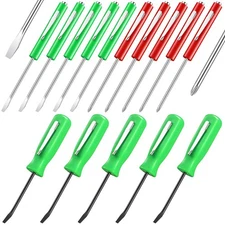 15pc Pocket Screwdriver Set Mini Pry Bar Magnet Clip Slotted Phillips