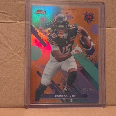 2025 Topps Finest Finest Performance Rome Odunze #84 Bears 08/25