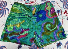 Vintage 60s Jams Surf Line Hawaii Tropical Psychedelic Board Shorts Trunks M USA