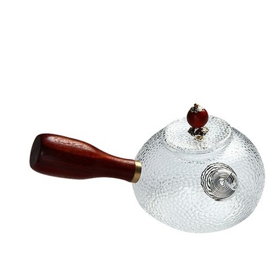 335 ml Glas Holzgriff Hammer Textur Oolong Tieguanyin Puer