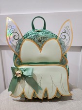 LOUNGEFLY Tinker Bell Holiday Sequin Cosplay Mini Backpack BNWT