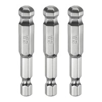 "3Pcs Kugelkopf-Innensechskant-Schraubendreher-Bit 8Mm, 1/4\" Sechskantschaft 50Mm"