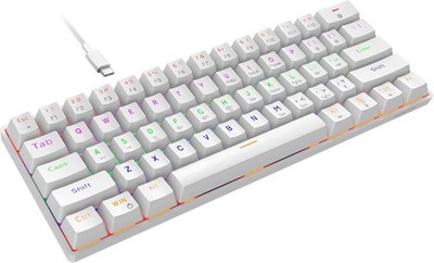 Snpurdiri 60 Kabelgebundene Gaming Tastatur RGB Hintergrundbele