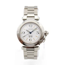 Cartier Pasha C Big Date Automatic Men’s Watch Stainless Steel Model 2475/424711
