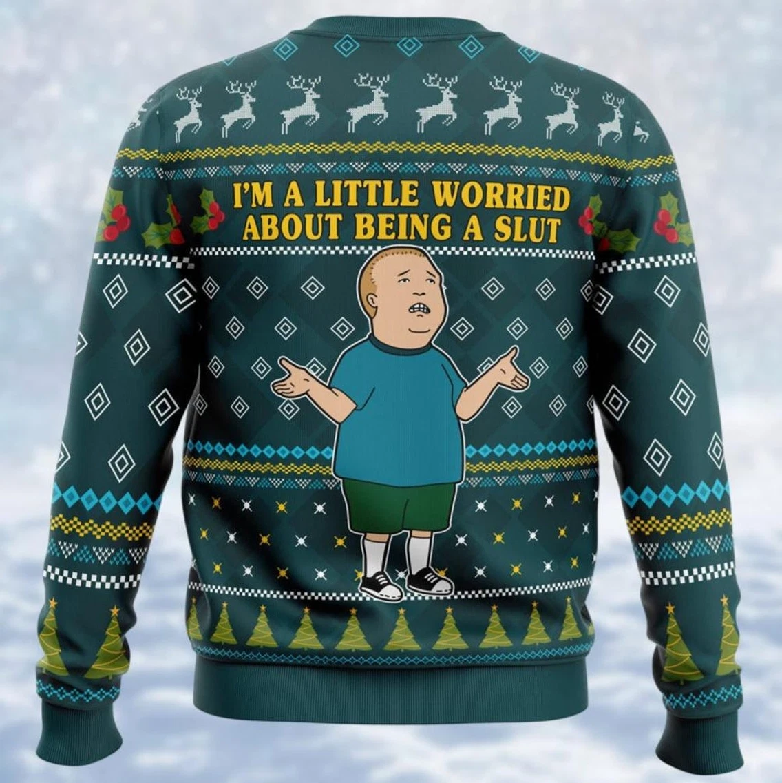 Christmas Bobby Hill Ugly Sweater Fox King of the Hill Cartoon Movie