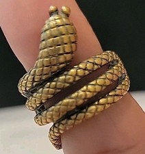 Copper Snake Texured Ring Size 5.5