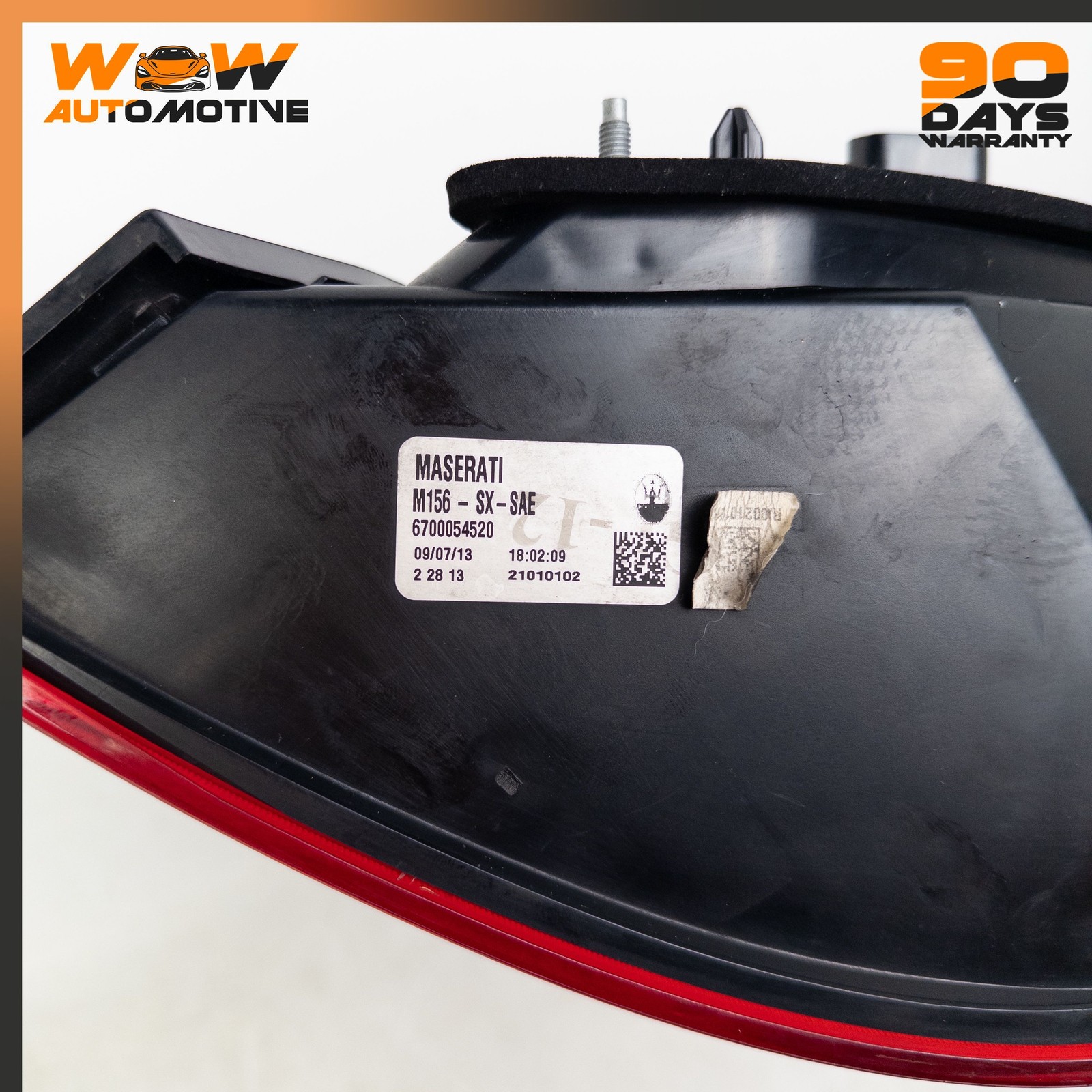 13-19 MASERATI QUATTROPORTE GTS RIGHT PASSENGER SIDE OUTER TAIL LIGHT LAMP OEM