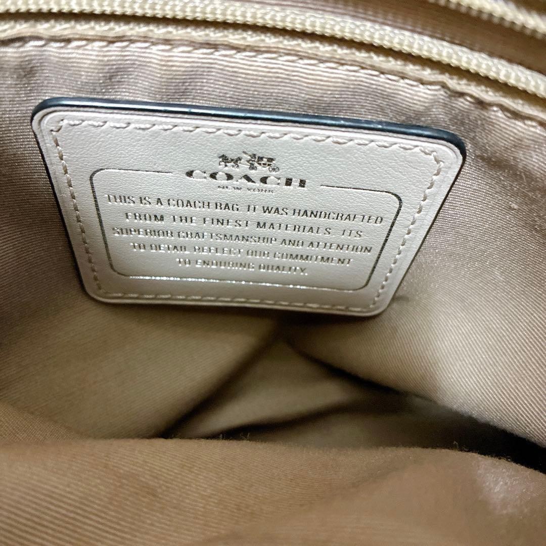 COACH Tote Bag Python Pattern Embossed 8a - image 15