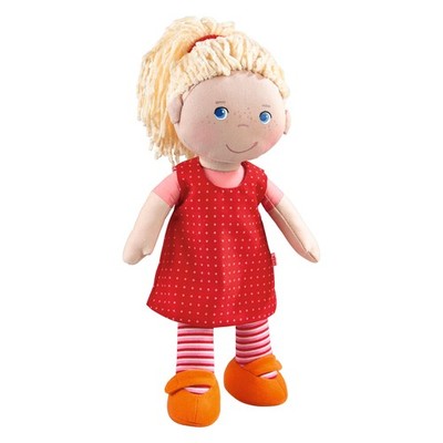 HABA 12'' Soft Baby Doll Annelie with Blonde Hair, Embroidered Face, Removable...