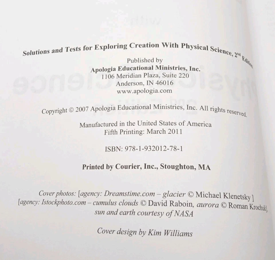 Solutions and Tests for Exploring Creation with Physical Science Curriculum - Image 4 of 4