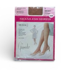 Vintage Penney  s Gaymode Seamless Sheer Stockings Cinnamon 9 Short NOS