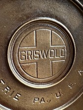 #10 Fully Marked Griswold Tire-Top Dutch Oven Lid. Cast Iron.