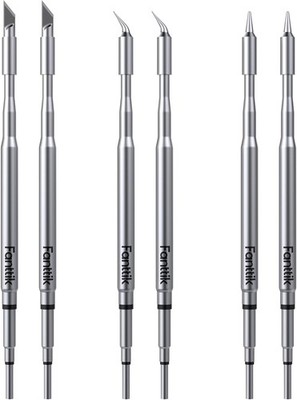 Fanttik C210 Lötspitzen 6 Stück für T1 Max, C210-K/I/IS, Schnellaufheizend