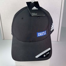 Adidas Golf Headwear Casquette Black Cap Hat Climalite OSFM Castle Label NWT