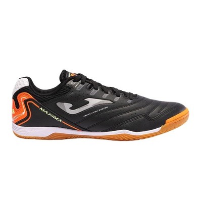 Joma Maxima Men's Indoor Soccer Shoes Futsal Sneakers 12, Black/Orange