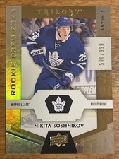 2016-17 Upper Deck Trilogy Rookie Premieres Level 1 Nikita Soshnivov RC /999