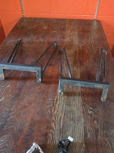 Set of 4 Vintage Metal Tone Hairpin Table Legs 16 1/2” Furniture Table MCM 2 Lot