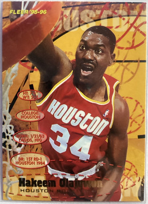 1995-96 Fleer Hakeem Olajuwon #71 Houston Rockets