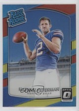 2017 Donruss Optic Rated Rookie Red & Yellow Prizm Nathan Peterman #184 0ks